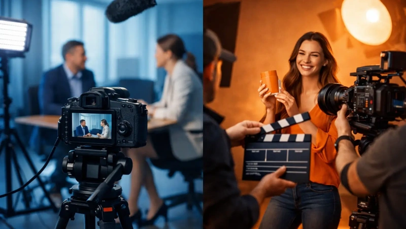 Video institucional vs comercial: cuál elegir